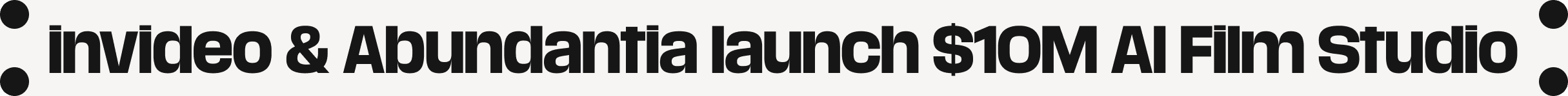 invideo & Abundantia launch $10M AI Film Studio